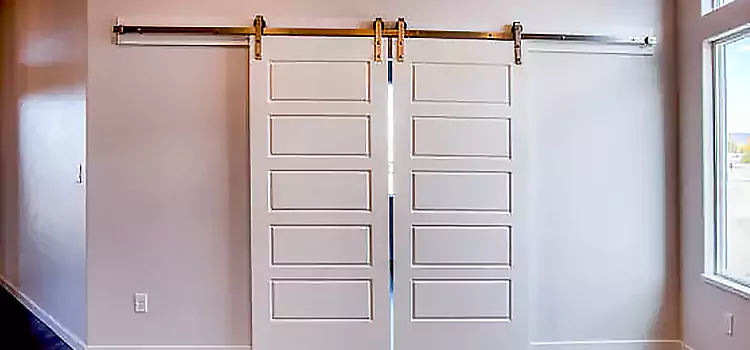 Glass Barn Door with Installation Hardware Kit Madera